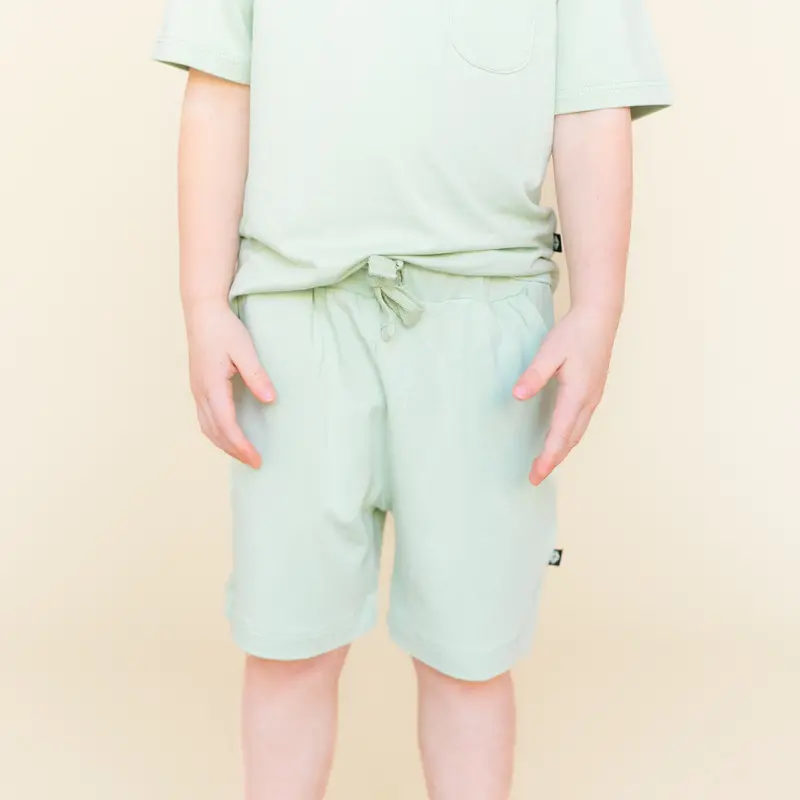 Drawstring Short In Basil 1