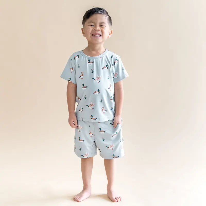 Drawstring Short In Mallard Duck 5