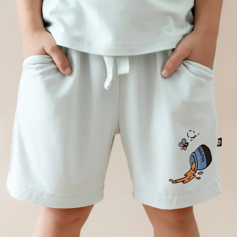Drawstring Short In Winnie The Pooh On Dew 1