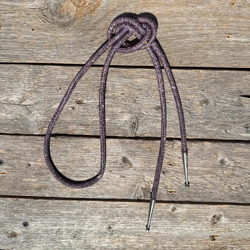 Dusty Rose Rhinestone Western Bolo Tie #Bt106 1