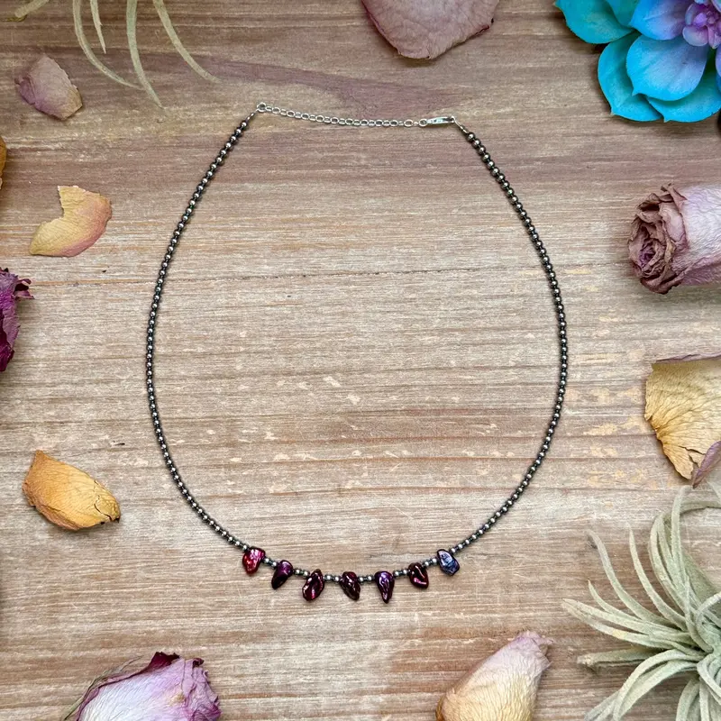 Dyed Freshwater Pearl Choker – 15.5” 1