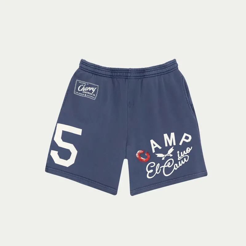 El Cam Midweight Sweatshorts (Faded Navy) 1