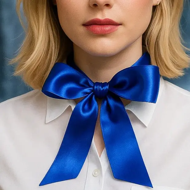 Electric Blue Western Skinny Mini Wild Rag Scarf / Cowgirl Necktie  #Tw308 1