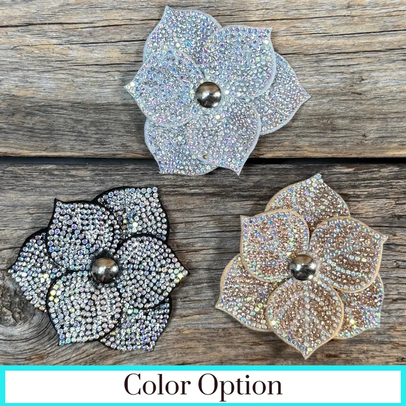 Elegant Flower Rhinestone Rosette 1