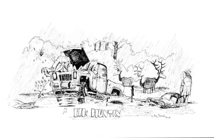 Elk Hunting Print 1