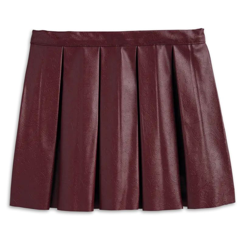 Embossed Paisley Skirt For Girls 1