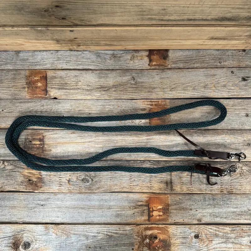 Emerald Nylon Barrel Racing Reins #Nr106 2