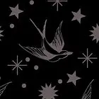 Fairy Flakes Color - Ink  Pwtp157.Ink Tula Pink - Black 1