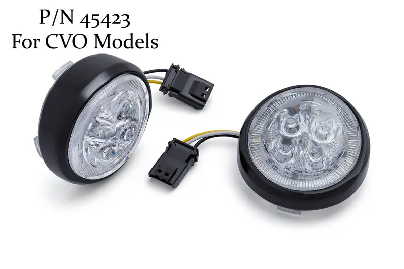 Fang® White Halo Front Signal Light Inserts With Bezel (Dual Circuit) 6