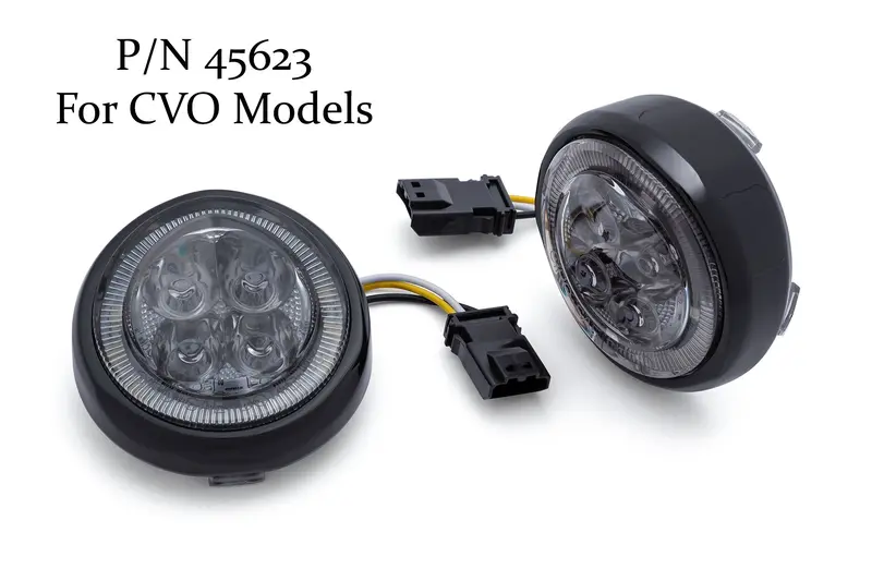 Fang® White Halo Front Signal Light Inserts With Bezel (Dual Circuit) 8