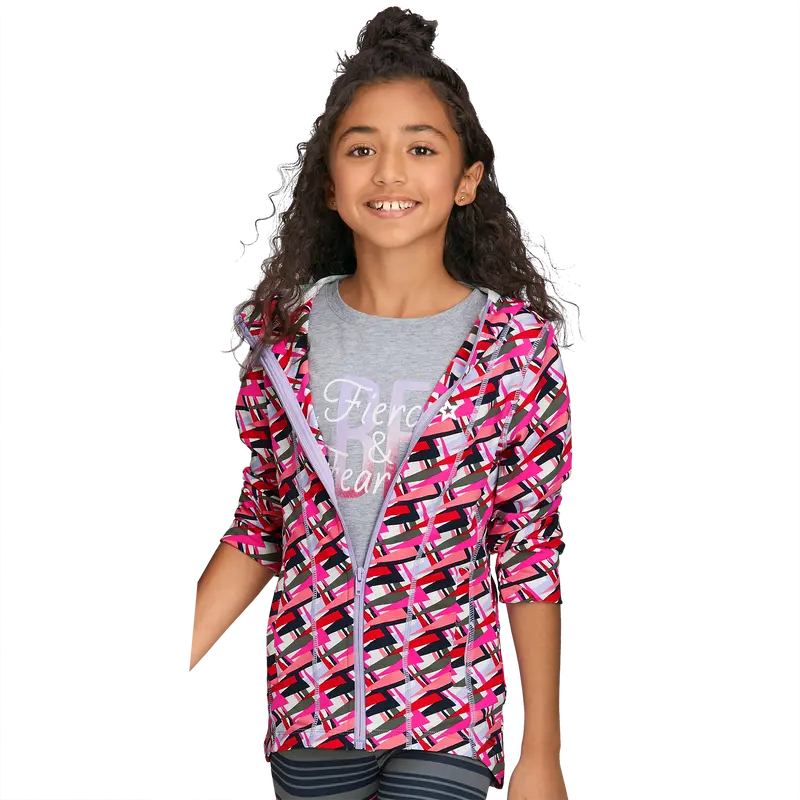 Feeling Fierce Print Jacket For Girls 1