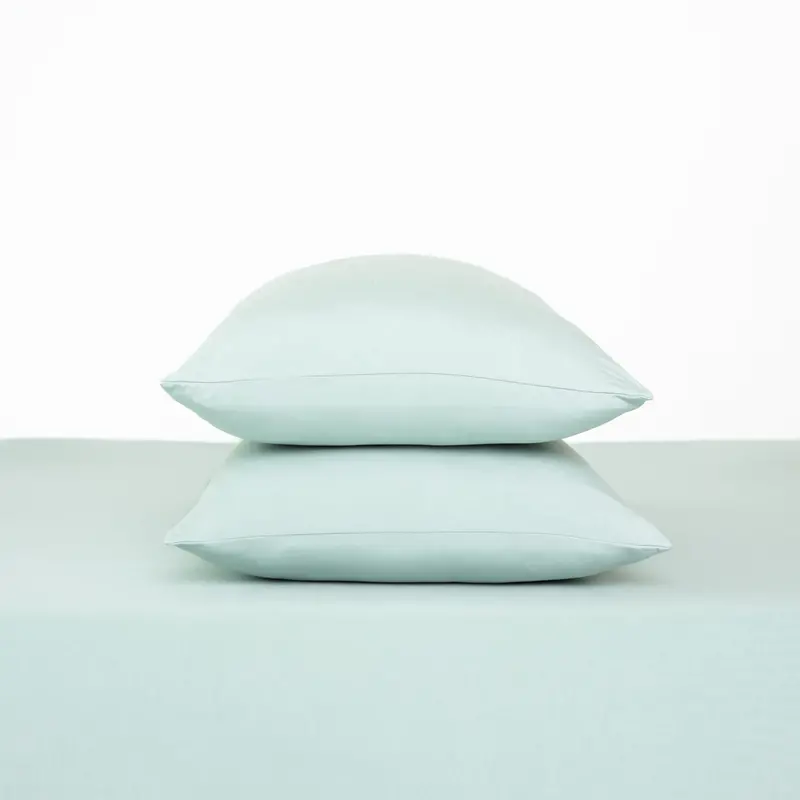 Fitted Sheet With Pillowcases In Sage 1