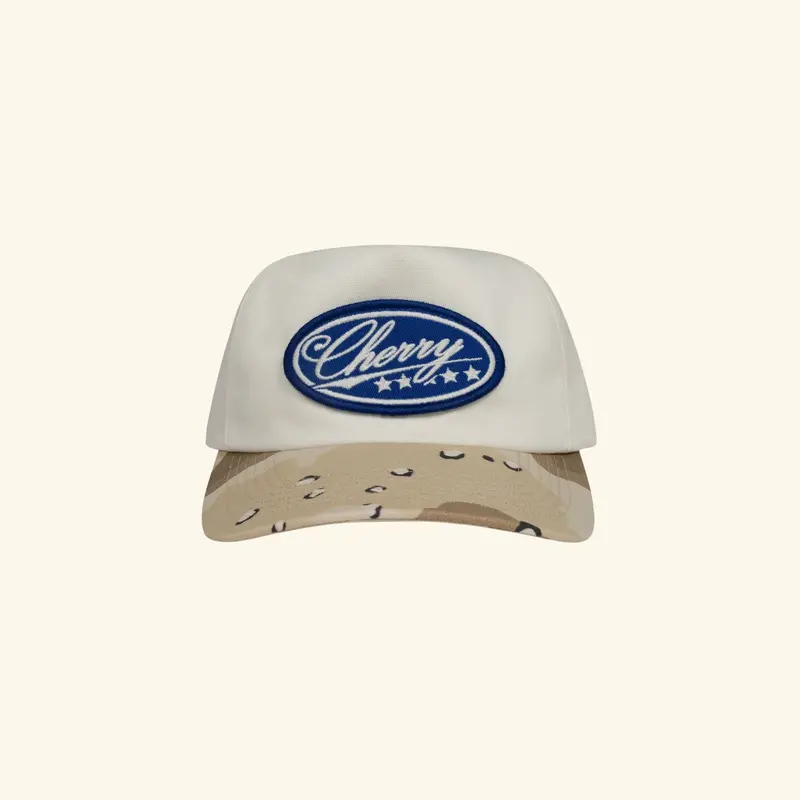 Five Star 5 Panel Hat (White/Desert Storm Camo) 1