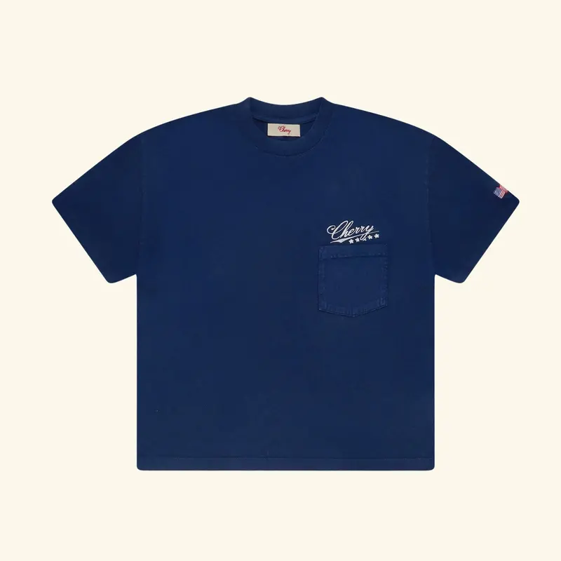 Five Star Boxy Pocket T-Shirt (Navy) 1