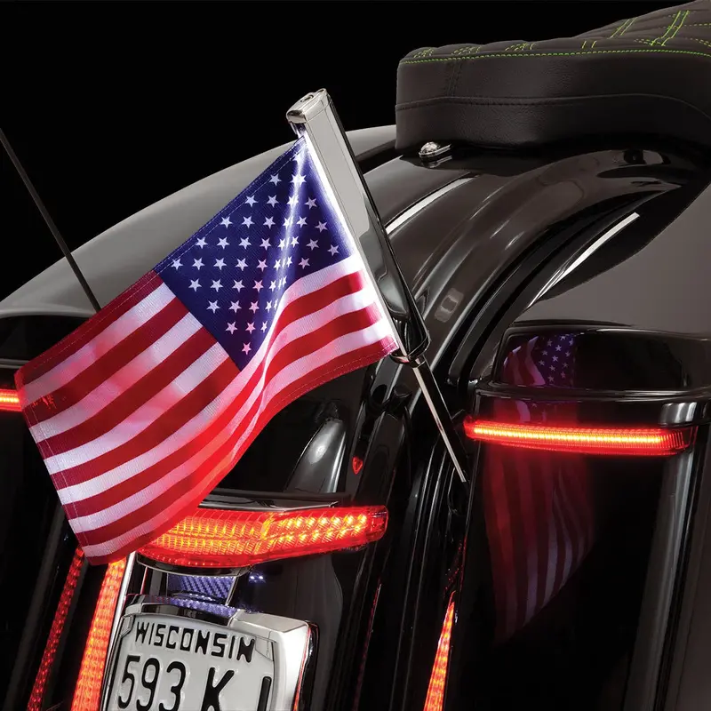 Flag Pole Mounting Kit For Street Glide, Road Glide & Road King 1