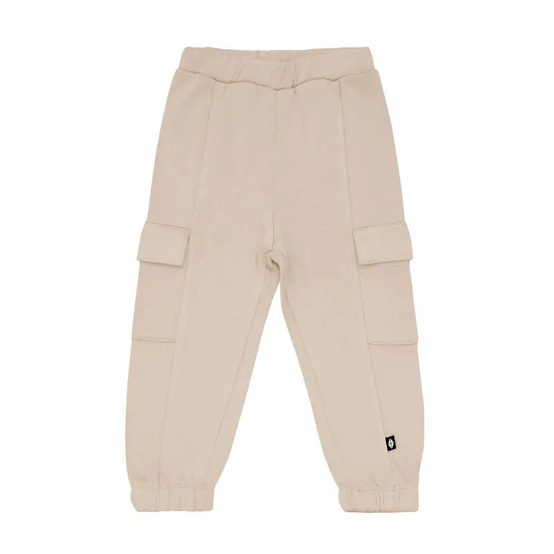 Fleece Cargo Pants In Almond 2