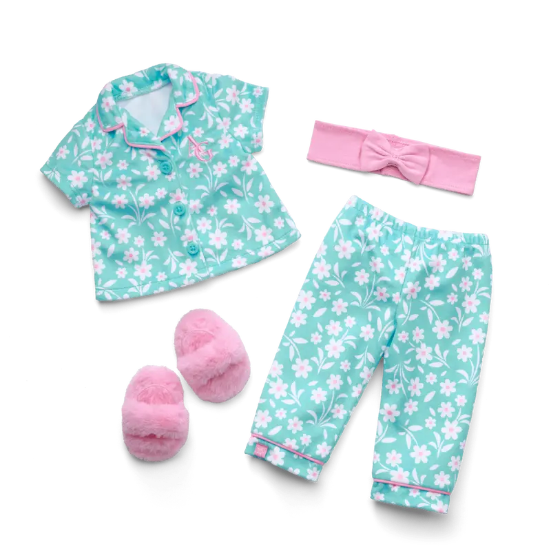 Flower Fun Pjs For 18-Inch Dolls 1