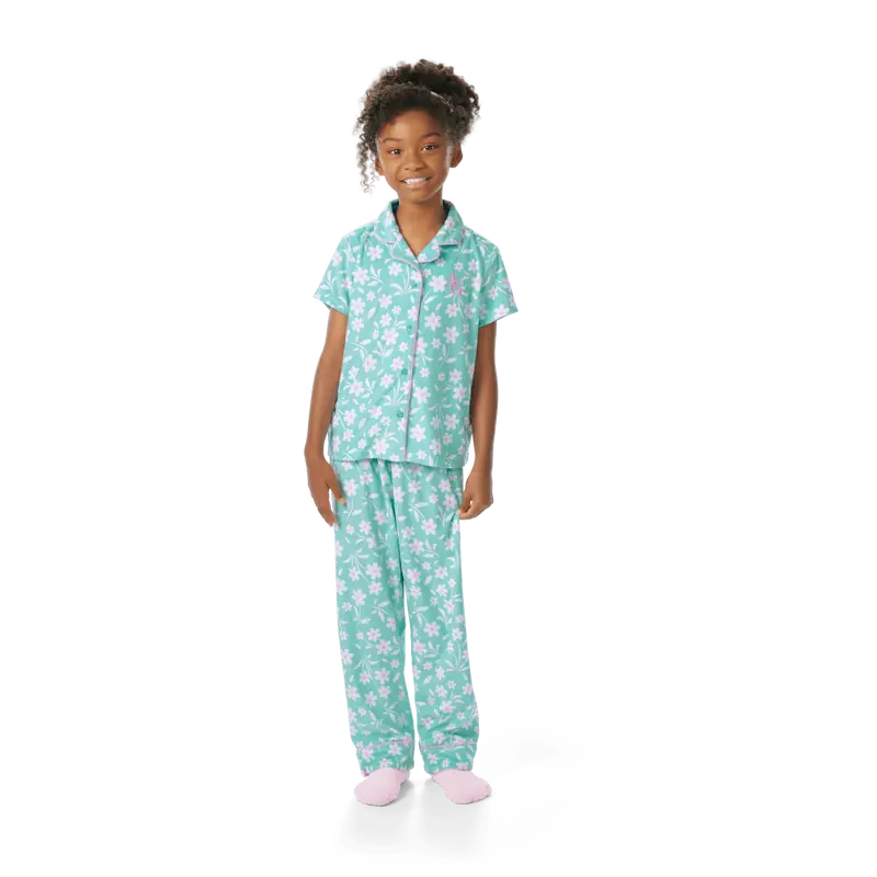 Flower Fun Pjs For Girls 1