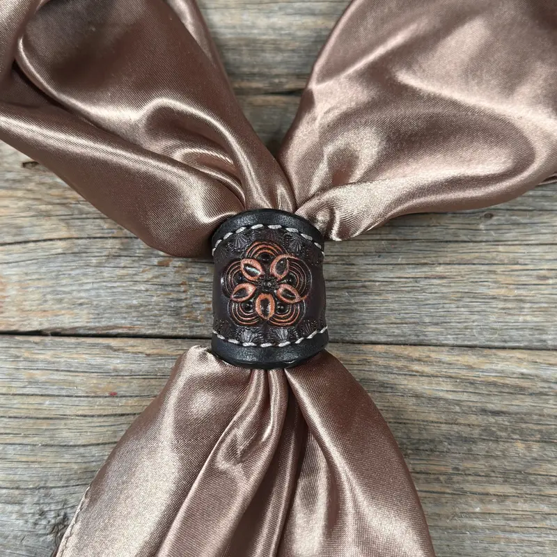 Flower Power Leather Wild Rag Slide #Ls281 1
