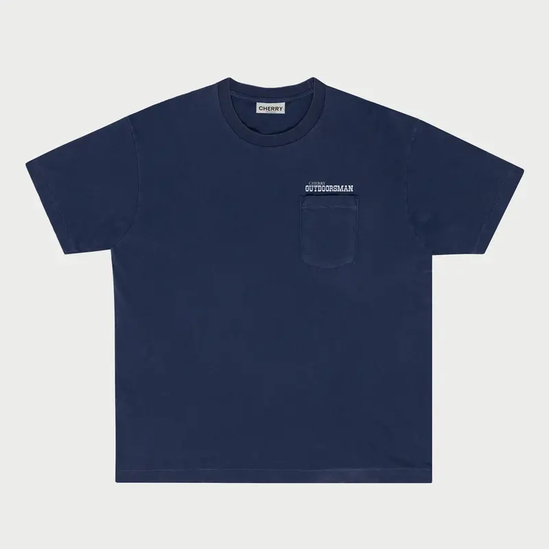 Flying Geese Pocket Tee (Navy) 1
