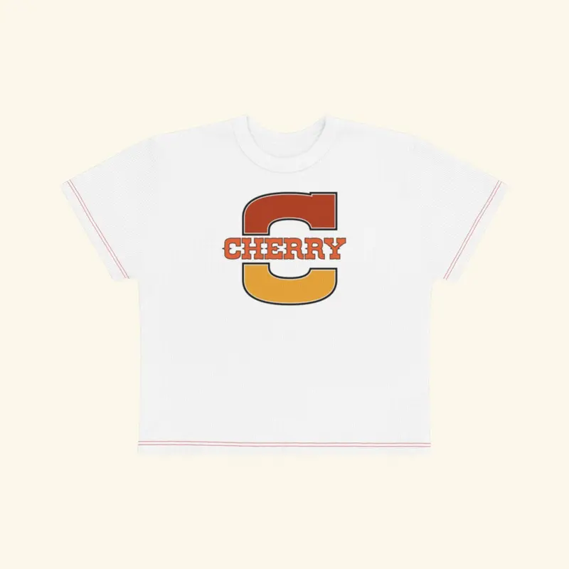 Fox X Cherry Contrast Baby Tee 1