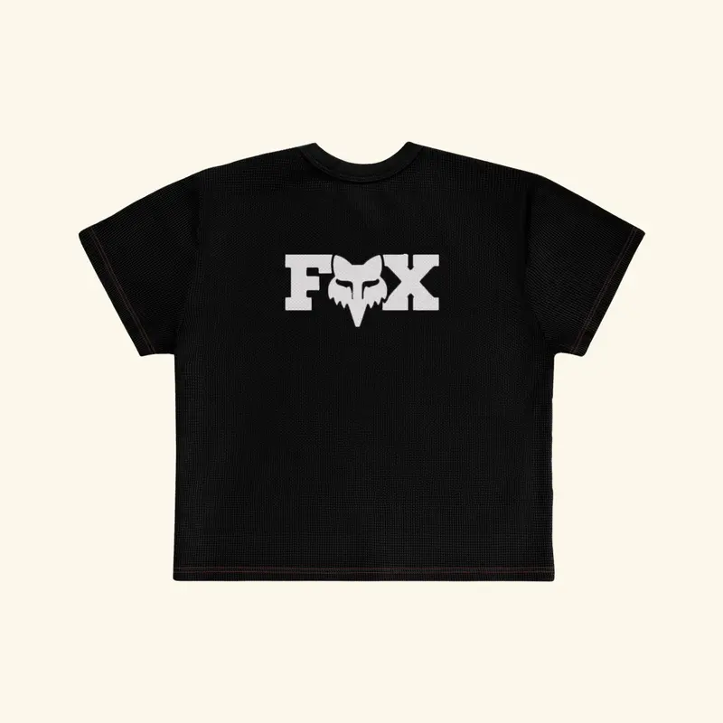 Fox X Cherry Contrast Baby Tee 2