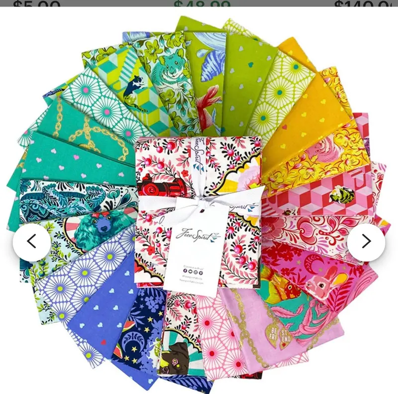 Free Spirit Fat Quarter Bundle Tula Pink Besties 22 Fq's. 1