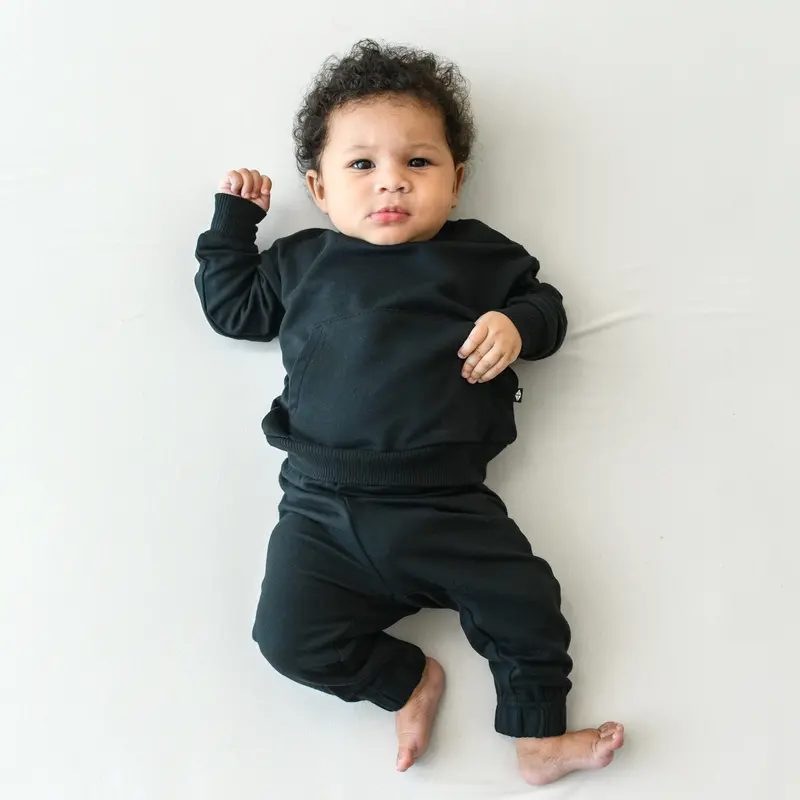French Terry Jogger Set In Midnight 1