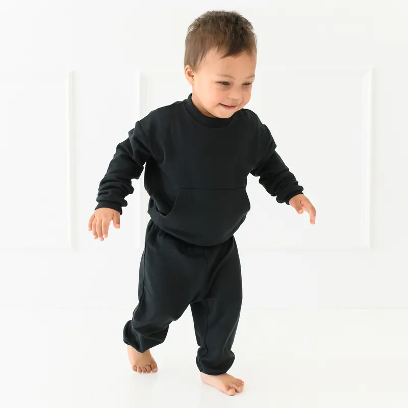 French Terry Jogger Set In Midnight 3