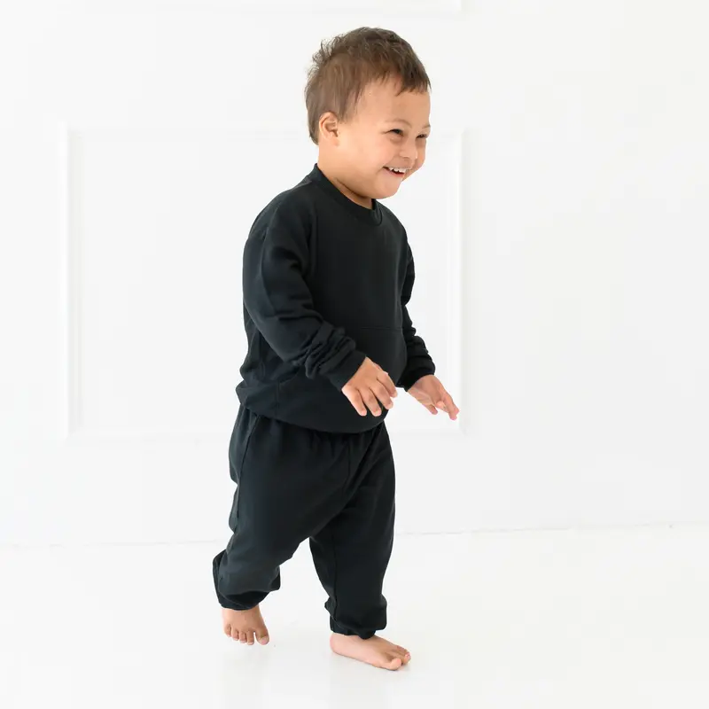 French Terry Jogger Set In Midnight 4