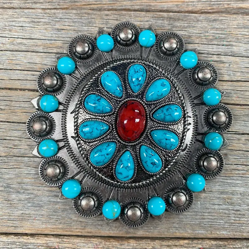 Garnet & Turquoise Sunbeam Concho Berry Jacket #Bjw210l 1