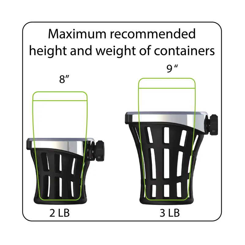 Gen 2 Drink Holders With Aluminum Clamp Mount 3