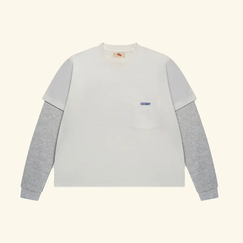 General Store Boxy Long Sleeve Thermal (Vintage White) 1