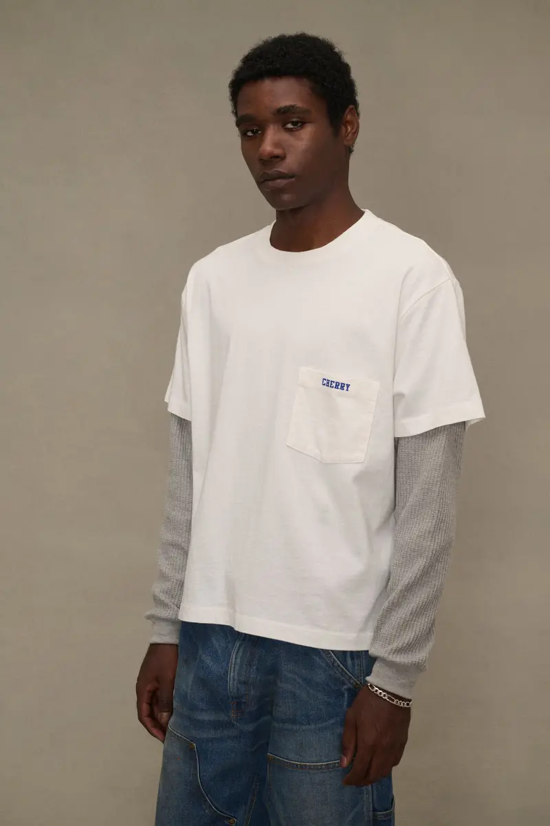 General Store Boxy Long Sleeve Thermal (Vintage White) 2