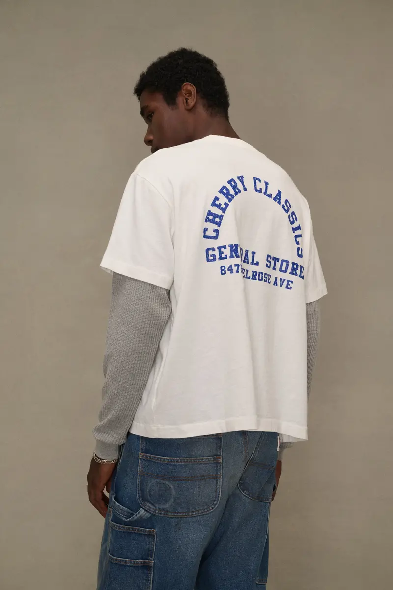 General Store Boxy Long Sleeve Thermal (Vintage White) 3