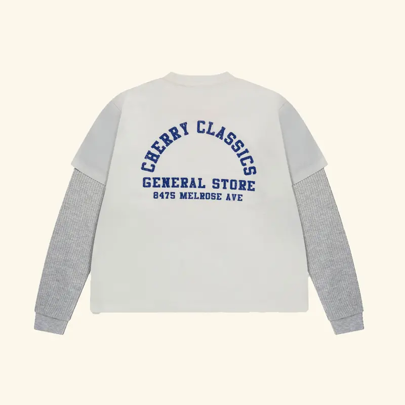 General Store Boxy Long Sleeve Thermal (Vintage White) 5