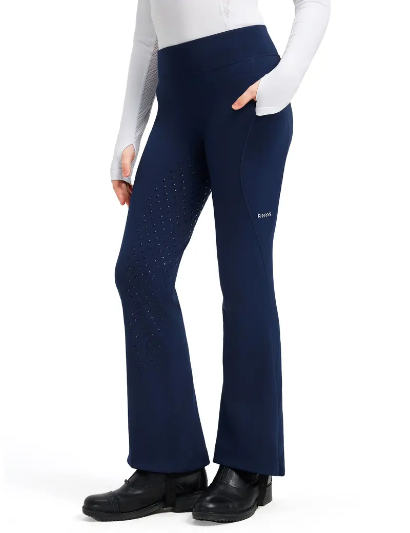 Girls Full Seat Bootcut Riding Pants High Waisted 1
