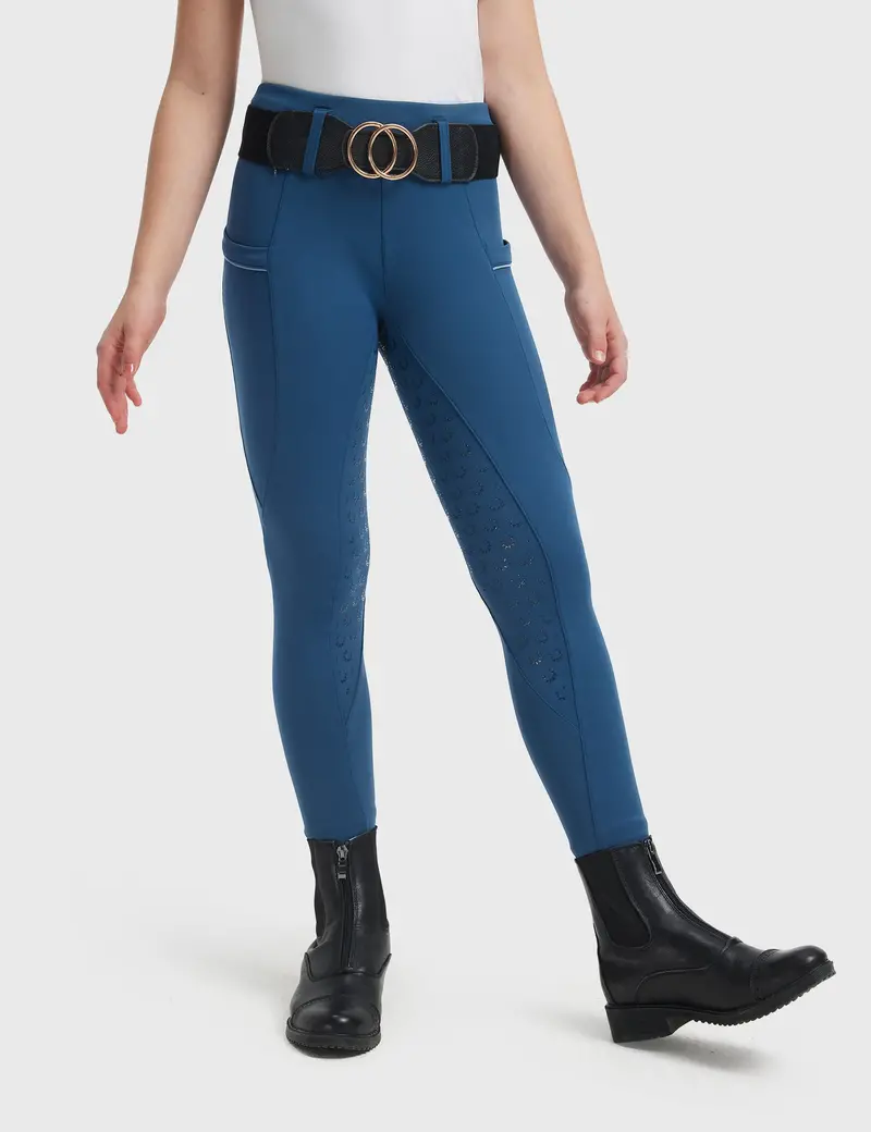 Girls Full Seat Breeches Faux Back Pockets 1