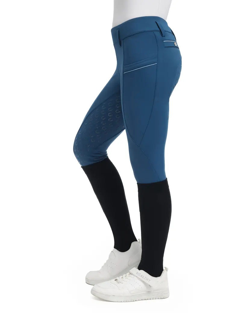 Girls Full Seat Breeches Faux Back Pockets 4