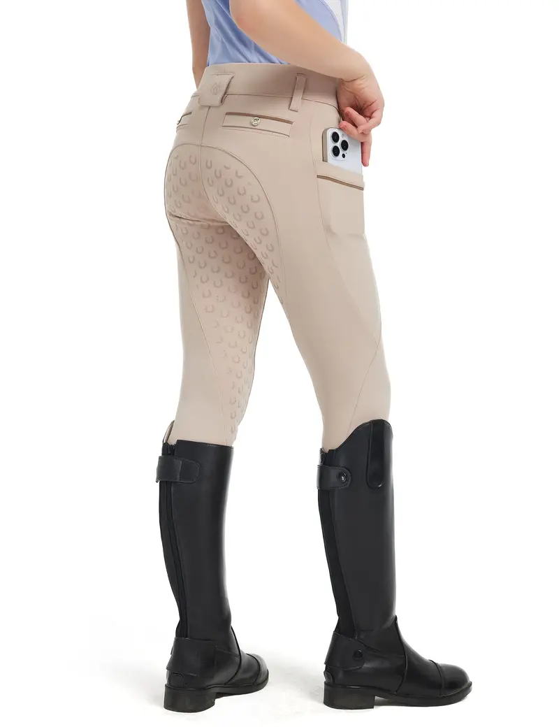 Girls Full Seat Breeches Faux Back Pockets 6
