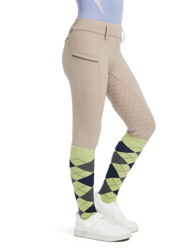 Girls Full Seat Breeches Faux Back Pockets 8