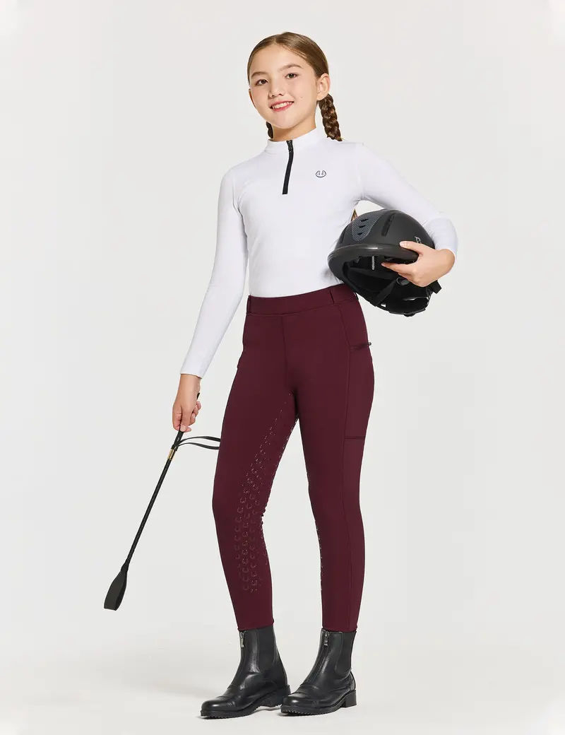Girls Full Seat Breeches Fleece Lined 12