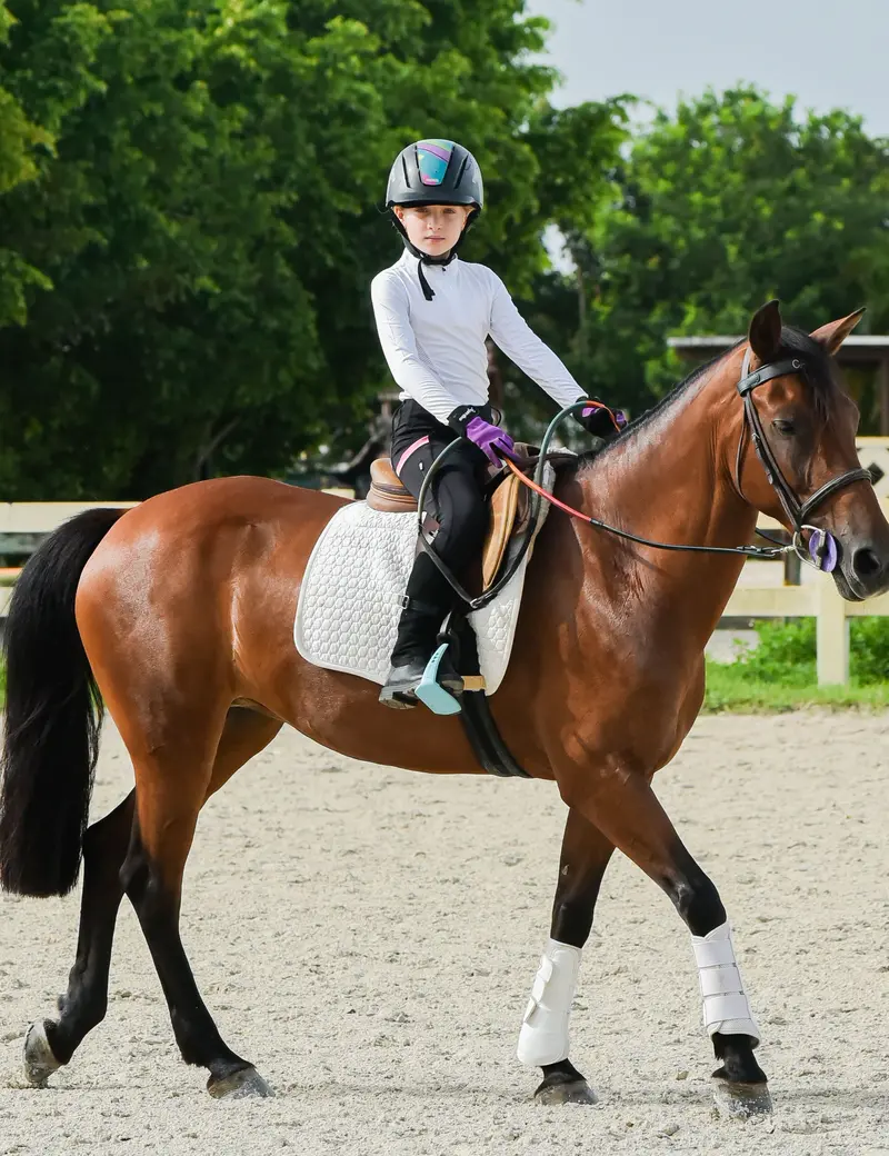 Girls Full Seat Breeches High Waist Zip Pockets 5