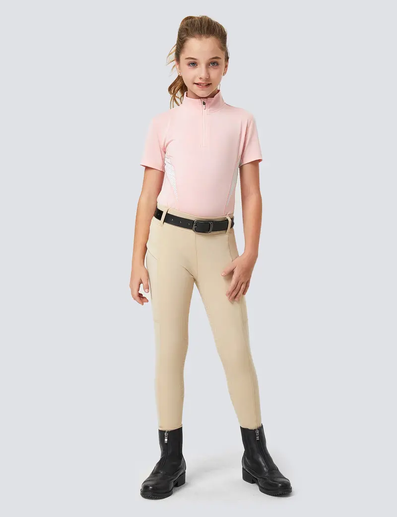 Girls Full Seat Riding Tights Breeches 11