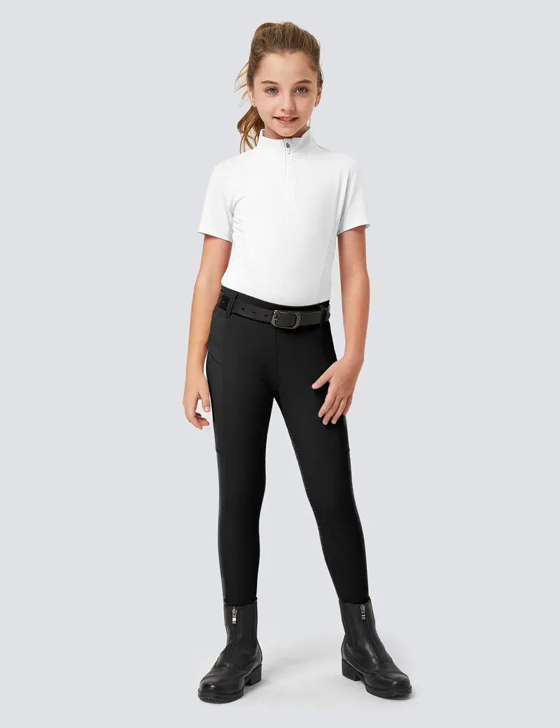 Girls Full Seat Riding Tights Breeches 20