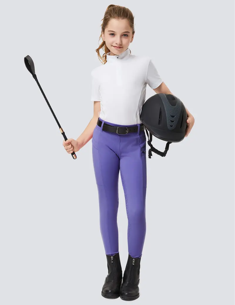 Girls Full Seat Riding Tights Breeches 28