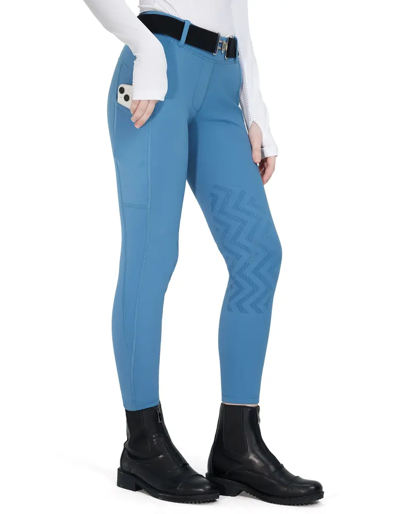 Girls Knee Patch Breeches Fleece Lined 1
