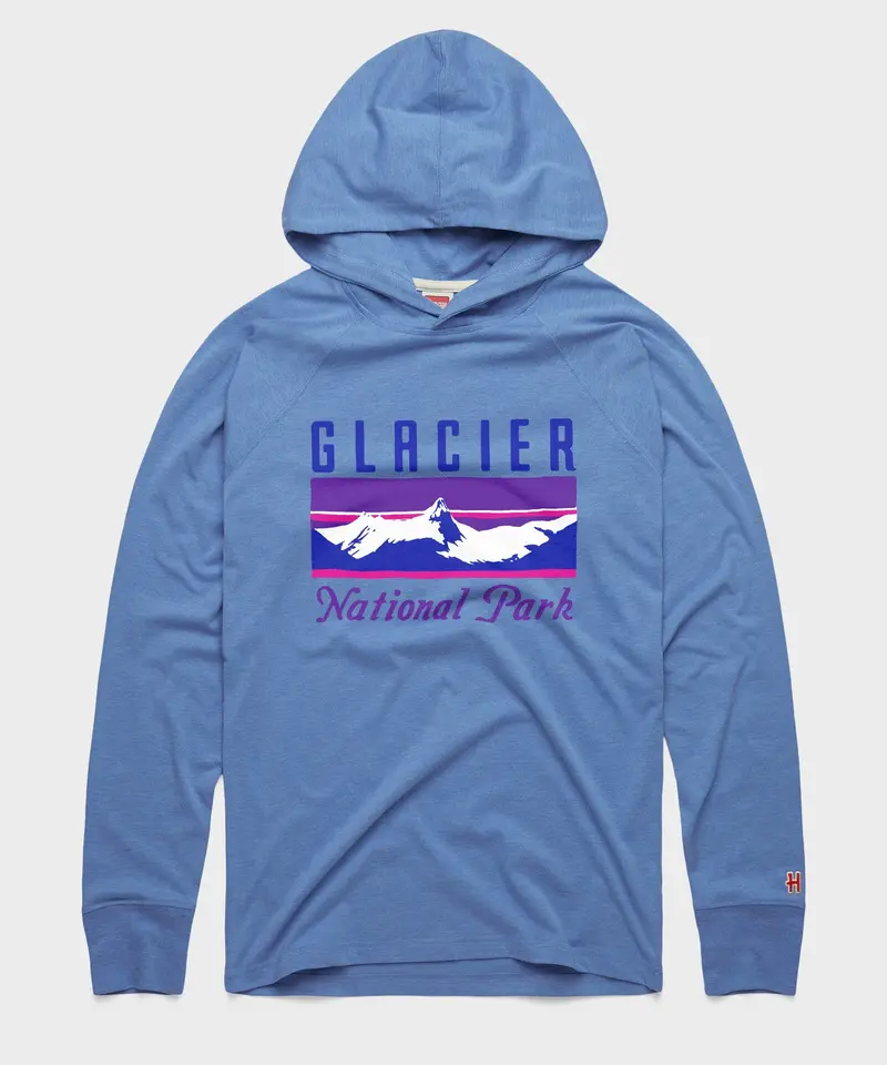 Glacier National Park Lightweight Hoodie 1