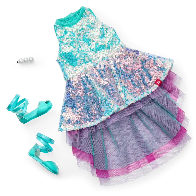 Glam Shimmering Ocean Outfit For 18-Inch Dolls 1