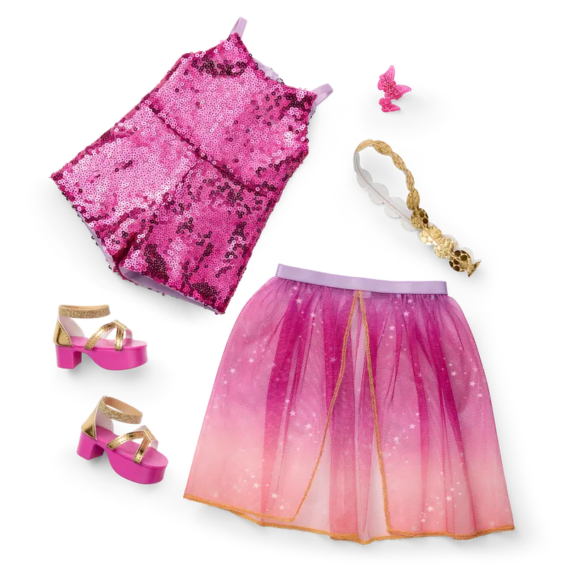 Glam Sparkly Concert Outfit For 18-Inch Dolls 1